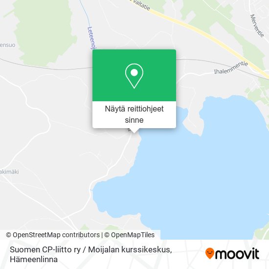 Suomen CP-liitto ry / Moijalan kurssikeskus kartta