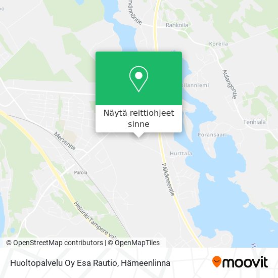 Huoltopalvelu Oy Esa Rautio kartta