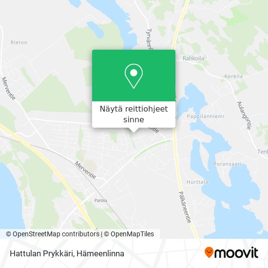 Hattulan Prykkäri kartta