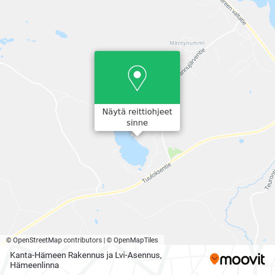 Kanta-Hämeen Rakennus ja Lvi-Asennus kartta