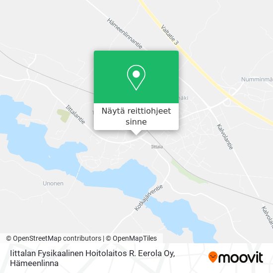 Iittalan Fysikaalinen Hoitolaitos R. Eerola Oy kartta