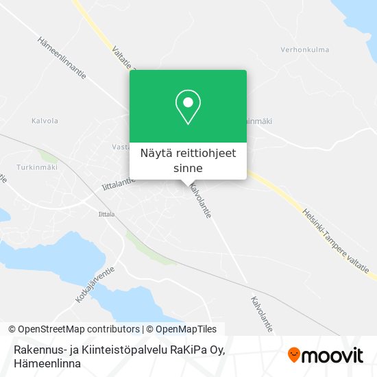 Rakennus- ja Kiinteistöpalvelu RaKiPa Oy kartta