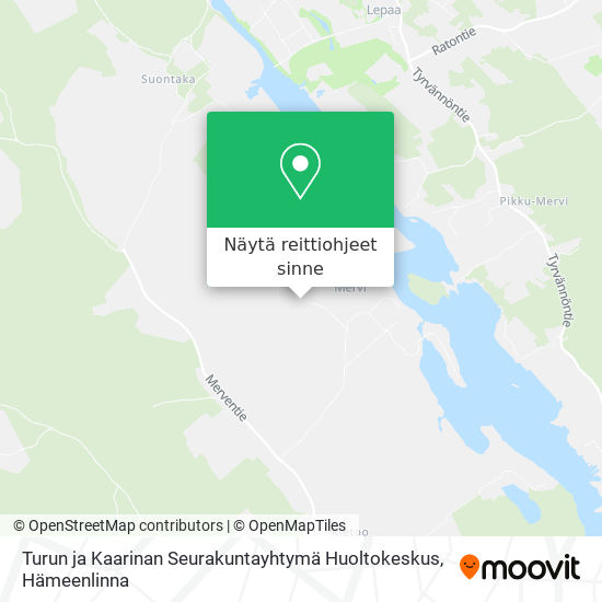 Turun ja Kaarinan Seurakuntayhtymä Huoltokeskus kartta