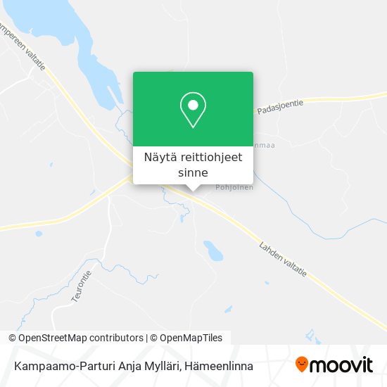 Kampaamo-Parturi Anja Mylläri kartta
