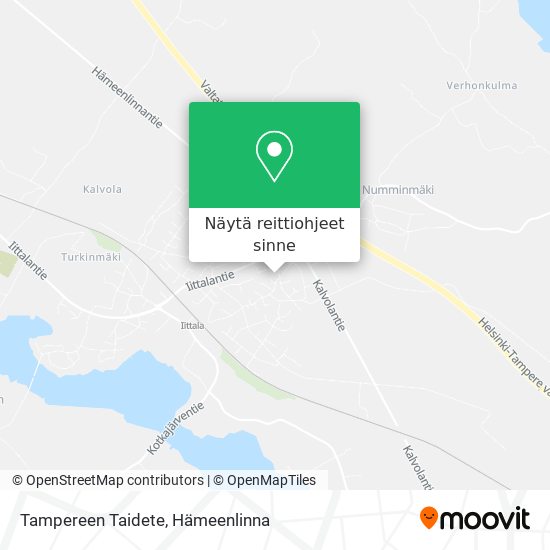 Tampereen Taidete kartta