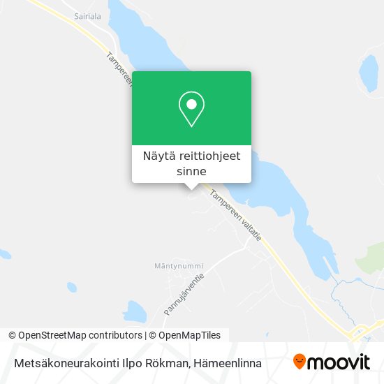 Metsäkoneurakointi Ilpo Rökman kartta