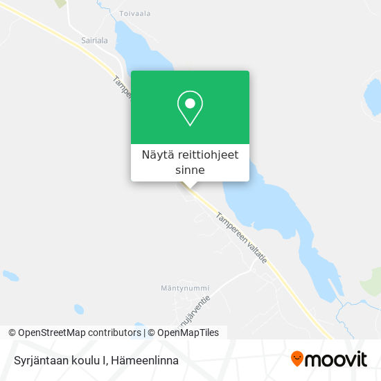 Syrjäntaan koulu I kartta