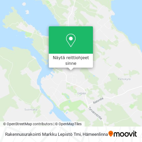 Rakennusurakointi Markku Lepistö Tmi kartta