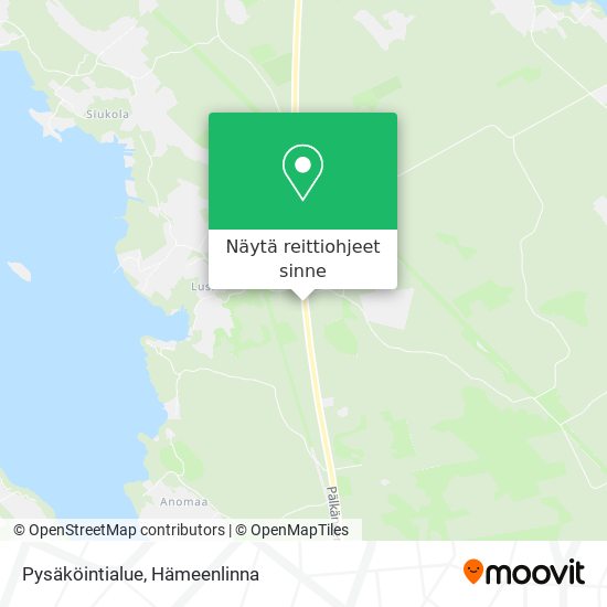 Pysäköintialue kartta