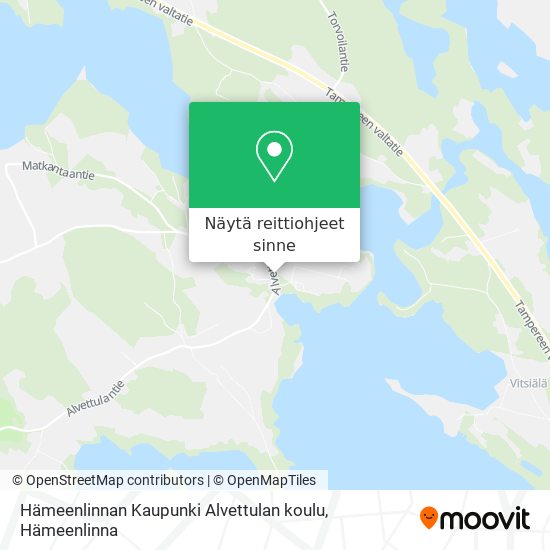 Hämeenlinnan Kaupunki Alvettulan koulu kartta