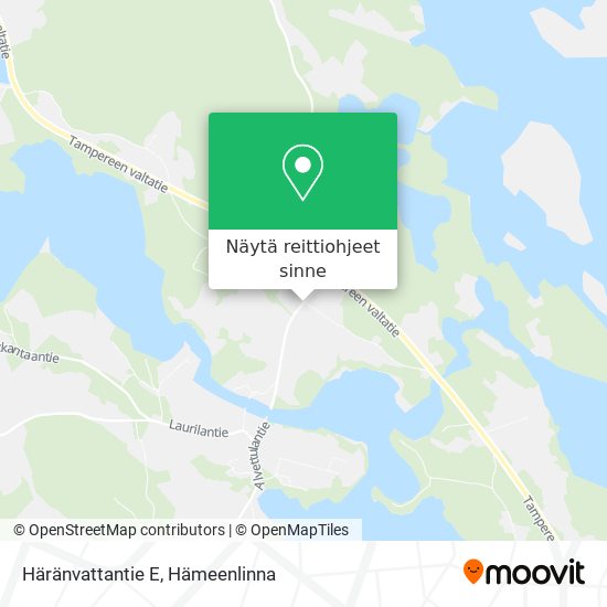 Häränvattantie E kartta