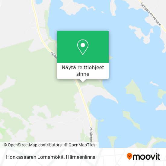 Honkasaaren Lomamökit kartta