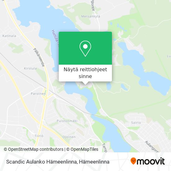 Scandic Aulanko Hämeenlinna kartta