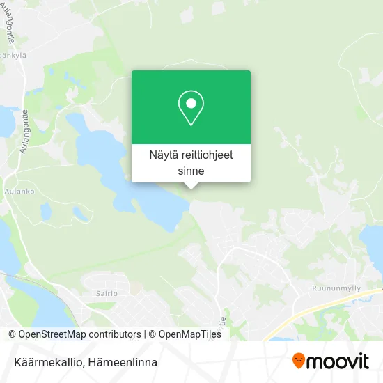 Käärmekallio kartta