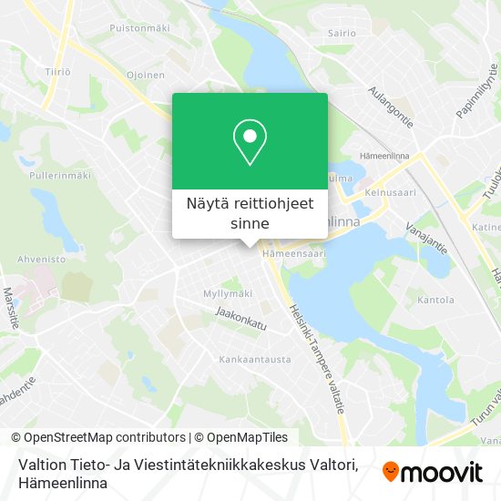 Valtion Tieto- Ja Viestintätekniikkakeskus Valtori kartta