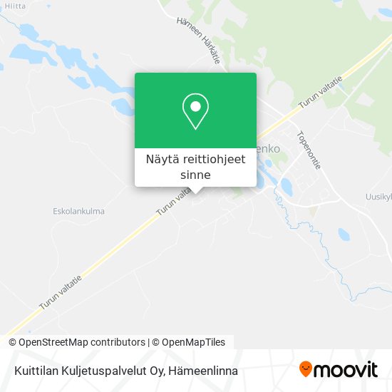 Kuittilan Kuljetuspalvelut Oy kartta