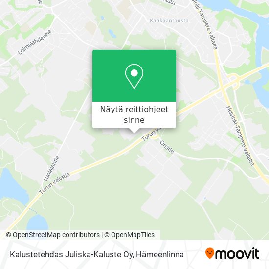 Kalustetehdas Juliska-Kaluste Oy kartta