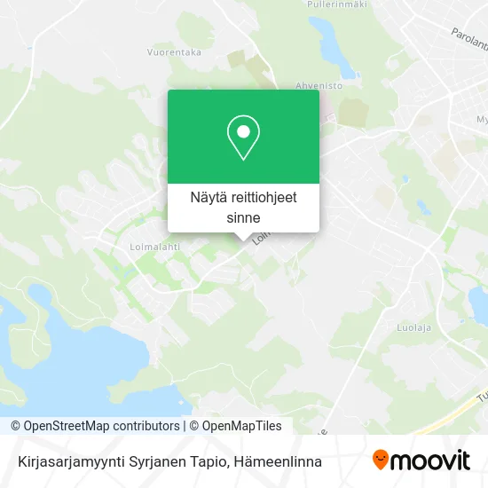 Kirjasarjamyynti Syrjanen Tapio kartta