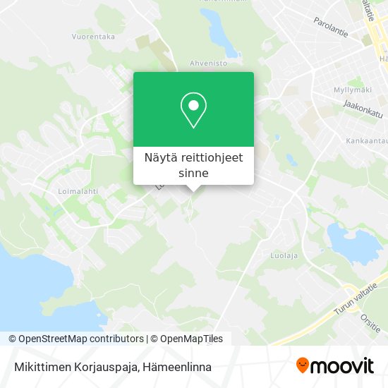 Mikittimen Korjauspaja kartta