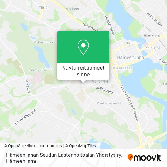 Hämeenlinnan Seudun Lastenhoitoalan Yhdistys ry kartta