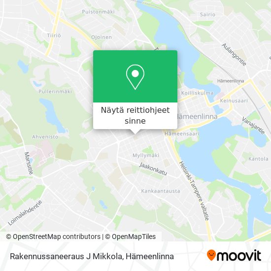 Rakennussaneeraus J Mikkola kartta