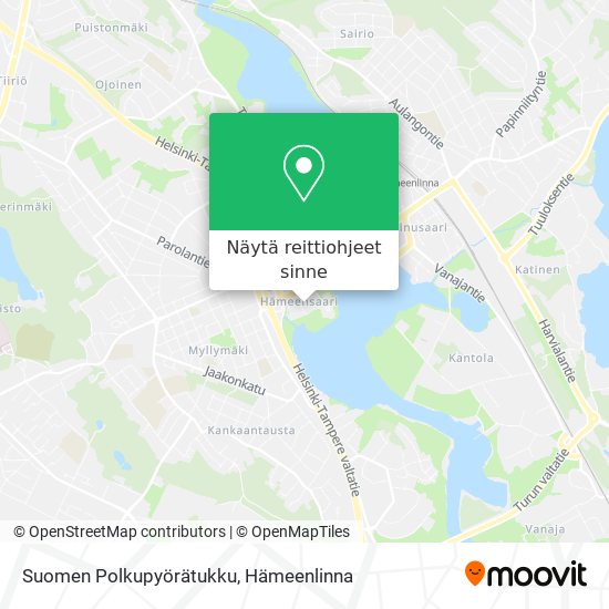 Suomen Polkupyörätukku kartta