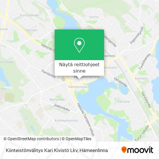 Kiinteistönvälitys Kari Kivistö Lkv kartta