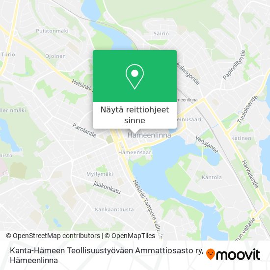 Kanta-Hämeen Teollisuustyöväen Ammattiosasto ry kartta