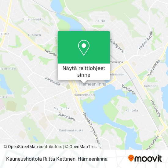 Kauneushoitola Riitta Kettinen kartta