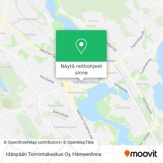 Idänpään Toimintakeskus Oy kartta