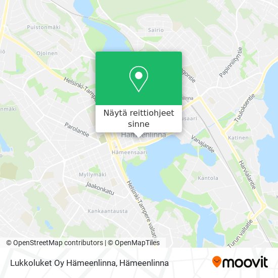 Lukkoluket Oy Hämeenlinna kartta