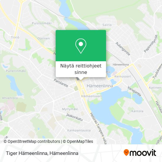 Tiger Hämeenlinna kartta
