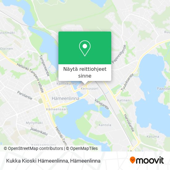 Kukka Kioski Hämeenlinna kartta