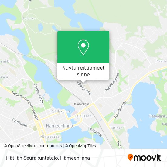 Hätilän Seurakuntatalo kartta