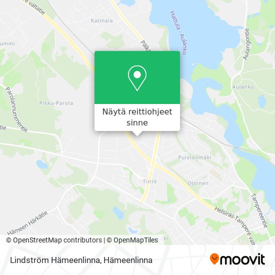 Lindström Hämeenlinna kartta