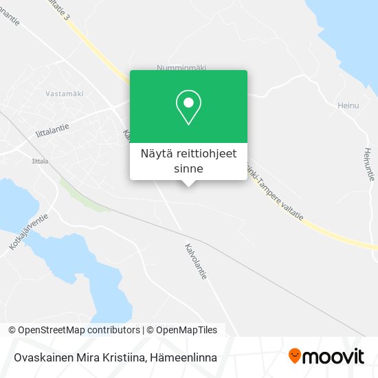 Ovaskainen Mira Kristiina kartta