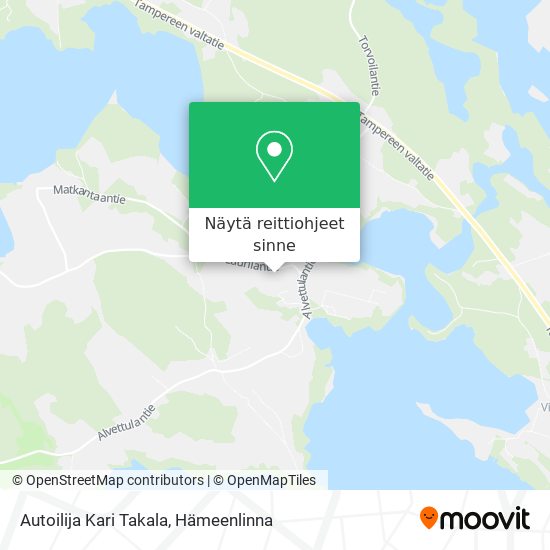 Autoilija Kari Takala kartta