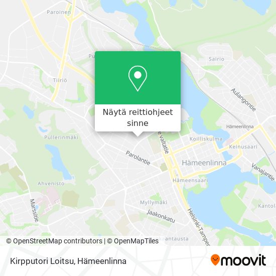 Kirpputori Loitsu kartta