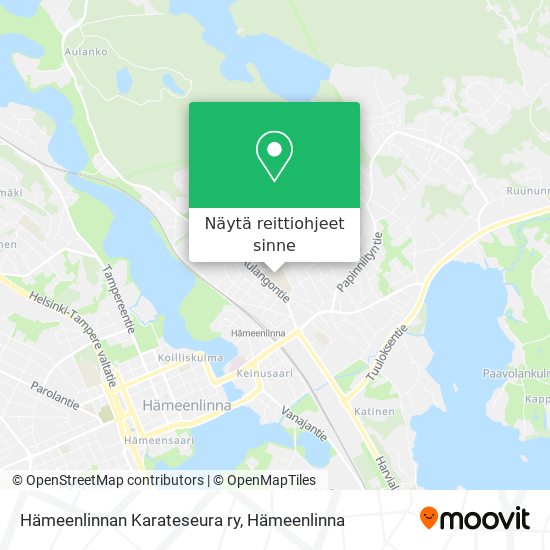 Hämeenlinnan Karateseura ry kartta