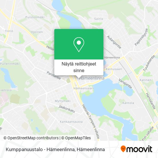 Kumppanuustalo - Hämeenlinna kartta