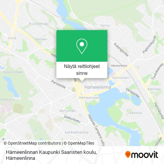 Hämeenlinnan Kaupunki Saaristen koulu kartta
