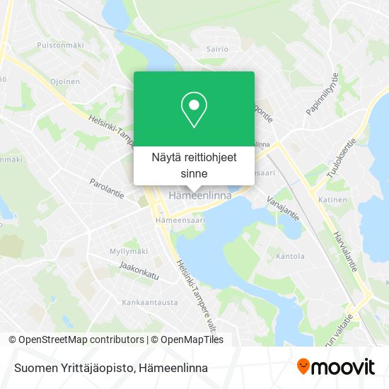 Suomen Yrittäjäopisto kartta