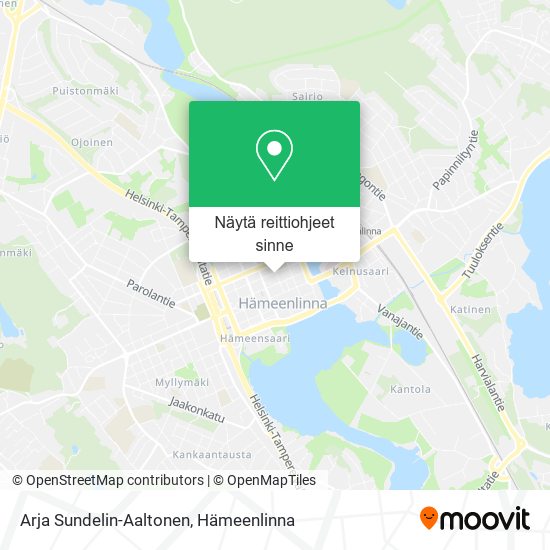 Arja Sundelin-Aaltonen kartta