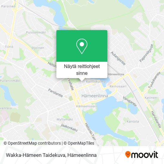Wakka-Hämeen Taidekuva kartta