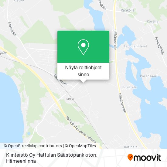 Kiinteistö Oy Hattulan Säästöpankkitori kartta