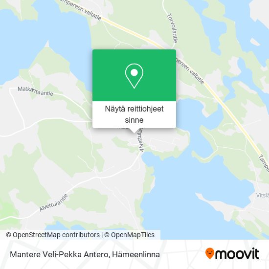 Mantere Veli-Pekka Antero kartta