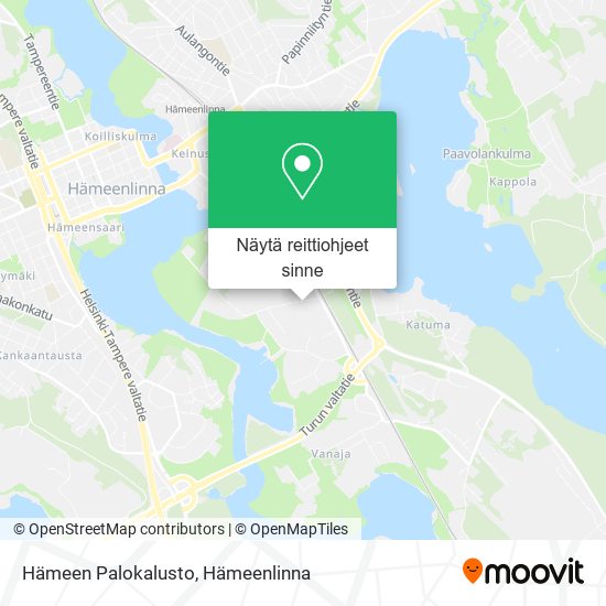 Hämeen Palokalusto kartta