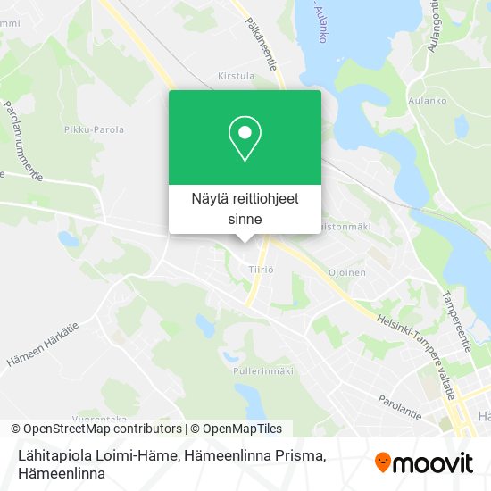 Lähitapiola Loimi-Häme, Hämeenlinna Prisma kartta