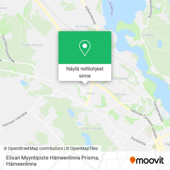 Elisan Myyntipiste Hämeenlinna Prisma kartta