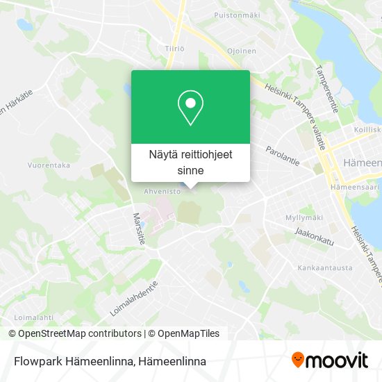 Flowpark Hämeenlinna kartta